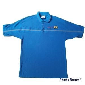 Vintage Competitors View DUPONT Jeff Gordon Embroidered Polo sz Large NASCAR